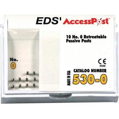 AccessPost Stainless Steel Passive Post Refill, Size #0, Yellow, 10/Pk, 530-0 thumbnail 9