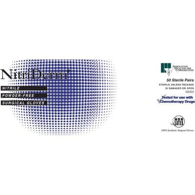 NitriDerm Nitrile Sterile Surgical Gloves, Powder Free, Latex Free, Textured, Size 8.0, 50 Pairs/Box, 135280 thumbnail 5