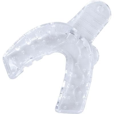 PERFECtray #6 Small Lower Full Arch Perforated Acrylic Impression Trays, Clear, 20/Box thumbnail 3