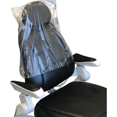 Palmero Protex Half Chair Protector, 14" W x 13-3/4" H x 23" L, Clear, Disposable, 225/Roll, 1901 thumbnail 6