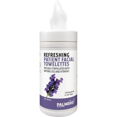 Palmero Health Care Refreshing Patient Facial Towelettes, Lavender Scent, 6 x 6-3/4 Inches, 120/Can thumbnail 8