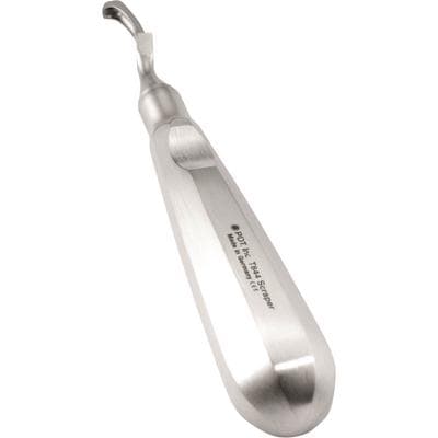 PDT Bone Scraper, Stainless Steel, Single End, 4 in, T844 thumbnail 6