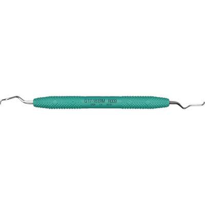 PDT Cruise Amazing Gracey 17/18 Extended Reach Mini Curette, Double End, Green Resin Handle, R009 thumbnail 7