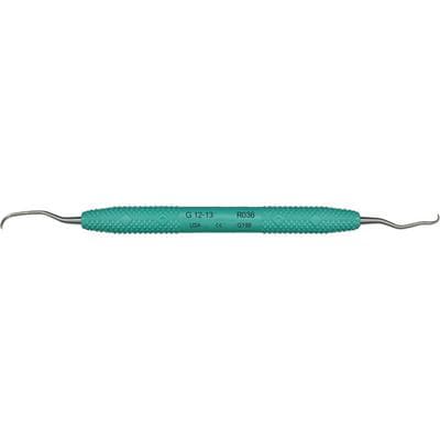 PDT Amazing Gracey 12/13 Rigid Gracey Curette, Double End, Green Resin Handle, R036R thumbnail 9