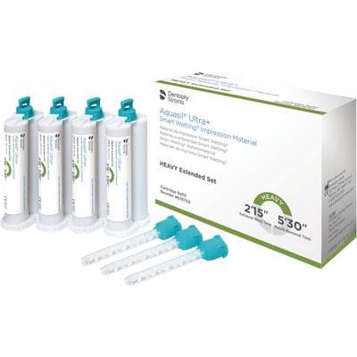 Aquasil Ultra+ Smart Wetting Heavy Body VPS Impression Material, Extended Set, 50mL Cartridge Refill, Green, Mint Flavor, 4/Pk, 678703 thumbnail 6