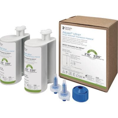Aquasil Ultra+ Smart Wetting Impression Material, Heavy Body, Extended Set, DECA Cartridge Refill, Light Green, 380 mL, 2/Pk, 678704 thumbnail 4