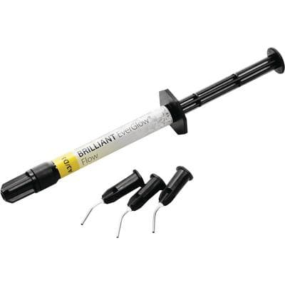 BRILLIANT EverGlow Flow Flowable Composite Syringe Refill, Shade A3/D3, 2 g, 10 Application Needles, 60019755 thumbnail 9