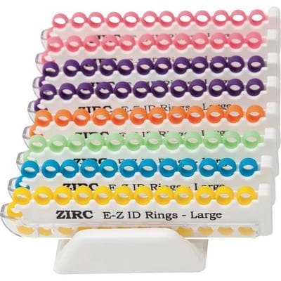 E-Z ID Instrument Rings System, Large, Vibrant Assorted, 1/4" Rings, 200/Pk, 70Z210 thumbnail 12