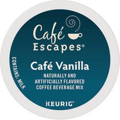 Keurig K-Cup Café Escapes Café Vanilla Flavored Coffee, Light Roast, 24 K-Cups/Box, GMT6812 thumbnail 2