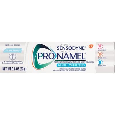 Sensodyne ProNamel Gentle Whitening Toothpaste, Fresh Mint, 0.8 oz Tube, 36/Case, 83040B thumbnail 4
