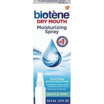 Biotene Dry Mouth Moisturizing Mouth Spray, Gentle Mint, 1.5 oz Bottles, 6/Pkg thumbnail 3