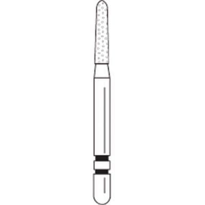 Premier Two Striper Diamond Bur, Friction Grip, Flame, Coarse, #243.6C, 5/Pk, 2015061 thumbnail 9