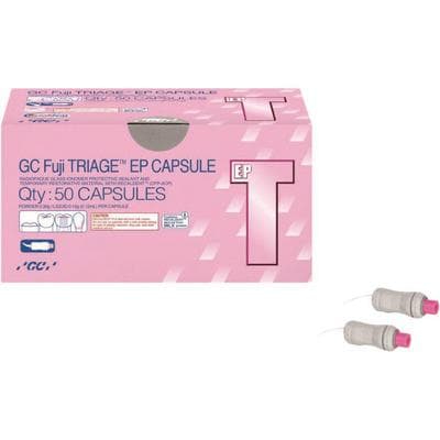 GC Fuji TRIAGE EP Glass Ionomer Pit & Fissure Sealant, Pink, 50 Capsules/Box, 0.30g Powder/0.15g Liquid per Capsule thumbnail 11