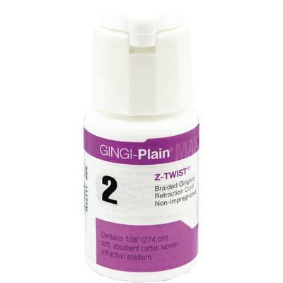 Gingi-Plain MAX Z-Twist Weave Retraction Cord, Non-Impregnated, #2 Medium, 108" per Bottle, 11172M thumbnail 14