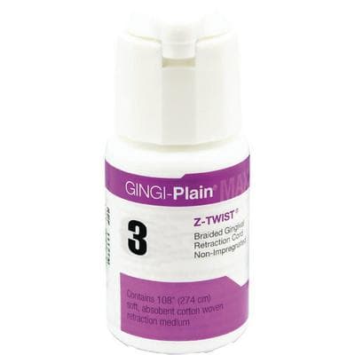 Gingi-Plain® MAX Z-Twist® #3 Weave Non-Impregnated Retraction Cord, 108" per Bottle, 11173M thumbnail 9