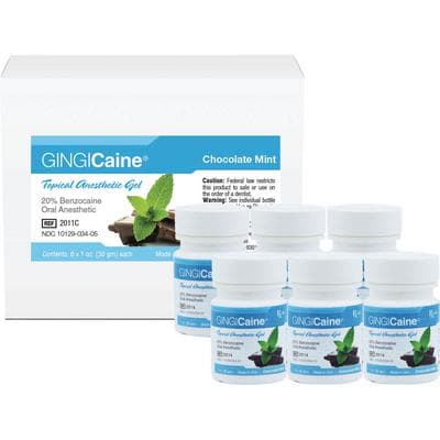 Gingicaine Topical Anesthetic Gel, 20% Benzocaine, Chocolate Mint, 1 oz Jar, 1/Pk, 20114 thumbnail 8