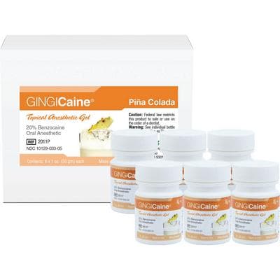 Gingicaine Topical Anesthetic Gel, Pina Colada, 20% Benzocaine, 1 oz Jar, GI-2011P thumbnail 9