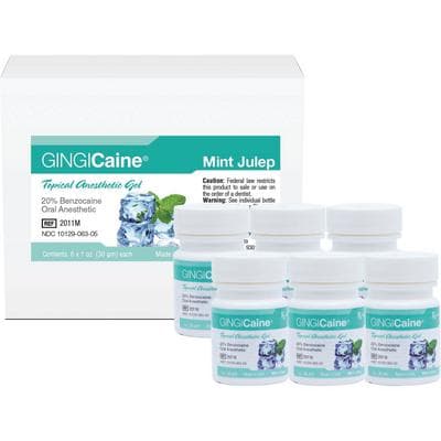 Gingicaine Topical Anesthetic Gel, 20% Benzocaine, Mint Julep, 1 oz Jar, 20116 thumbnail 11