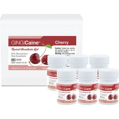 Gingicaine Topical Anesthetic Gel, 20% Benzocaine, Bing Cherry Flavor, 1 oz Jar, GI-20109 thumbnail 5