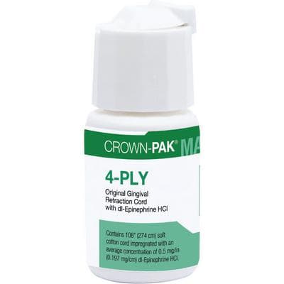 Gingi-Pak MAX Original Crown-Pak Retraction Cord, 4-Ply, Epinephrine, 108" per Bottle, 10130M thumbnail 12