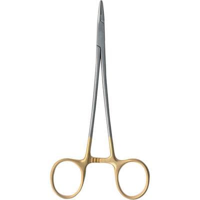 A. Titan Instruments Crilewood Carbide Needle Holder, 6", Stainless Steel, Gold Plated, 1 Each thumbnail 6
