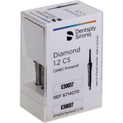 CEREC Primemill Diamond Milling Bur, 1.2 CS, 1.2 mm, 6/Pack, 6714070 thumbnail 10