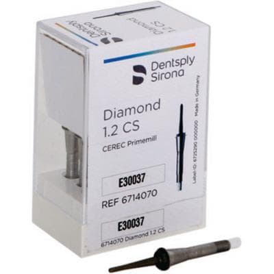 CEREC Primemill Diamond Milling Bur, 1.2 CS, 1.2 mm, 6/Pack, 6714070 thumbnail 15