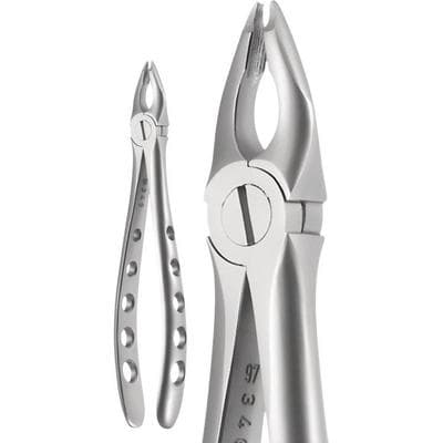 A. Titan Instruments X-TRAC Upper Anterior Extracting Forceps, Notched Beaks, Size 3400N, Stainless Steel, 1 Each thumbnail 7