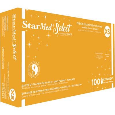 StarMed® Select Nitrile Exam Gloves, Powder Free, Non-Sterile, Violet Blue, Extra Small, 100/Box thumbnail 4