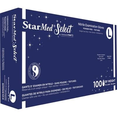 StarMed Select Nitrile Exam Gloves, Powder Free, Non-Sterile, Large, Violet Blue, 100/Box, SMNS104 thumbnail 8
