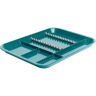 Zirc B-Lok Divided Setup Tray, Teal, Size B, 13-3/8" x 9-5/8" x 7/8", 1/Pk, 20Z451J thumbnail 9