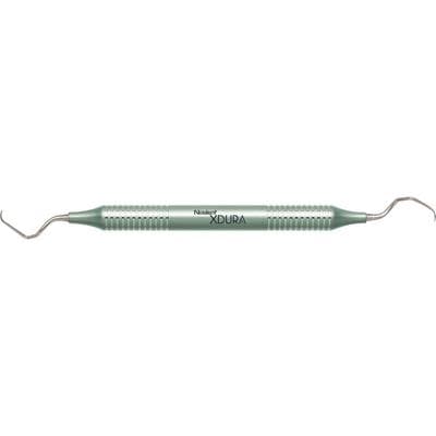 Nordent Xdura Curette DE TruGracey #17-18 Long Reach DuraLite® Round Handle, Double-Ended, Stainless Steel, 1/Pkg thumbnail 3