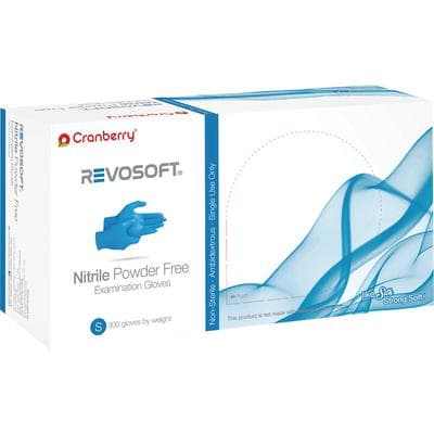 Cranberry RevoSoft Nitrile Exam Gloves, Powder Free, Non-Sterile, Small, Blue, 300/Box, CR3276 thumbnail 16