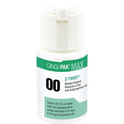 Gingi-Pak Max Z-Twist Retraction Cord with DL-Epinephrine HCl, Size #00 Very Thin, 108" per Bottle, 10170M thumbnail 14