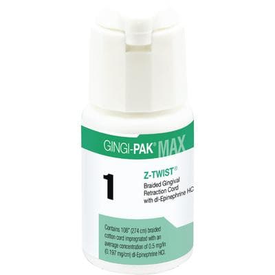 Gingi-Pak Max Z-Twist Retraction Cord with DL-Epinephrine HCl, Size #1 Thin, 108 inches, 10171M thumbnail 12