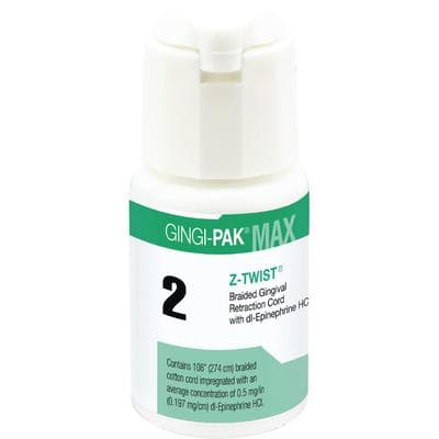 Gingi-Pak Max Z-Twist Retraction Cord with DL-Epinephrine HCl, Size #2 Medium, 108 inches, 10172M thumbnail 15