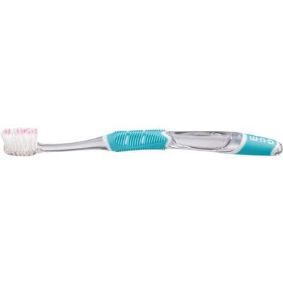 GUM Technique Deep Clean Toothbrush, Compact Head, Sensitive, Bi-Level Bristles, Assorted Colors, 12/Pkg thumbnail 4