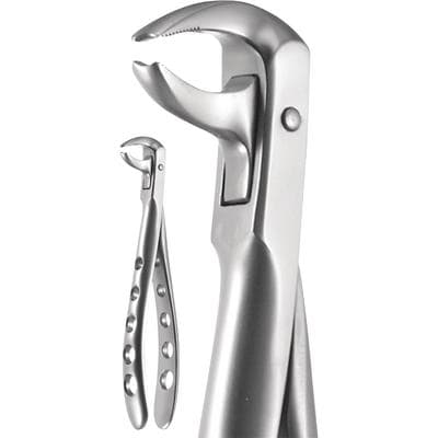 A. Titan Instruments X-TRAC Lower Molar Extracting Forceps, Ash Pattern, Serrated, Stainless Steel, 7301, 1 Each thumbnail 7