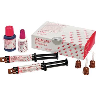 G-CEM ONE Universal Resin Cement System Kit, Self-Cure, Shades A2 & Translucent, 2 x 4.6g Syringes, 20 Automix Tips, 2 Primers, 013672 thumbnail 22