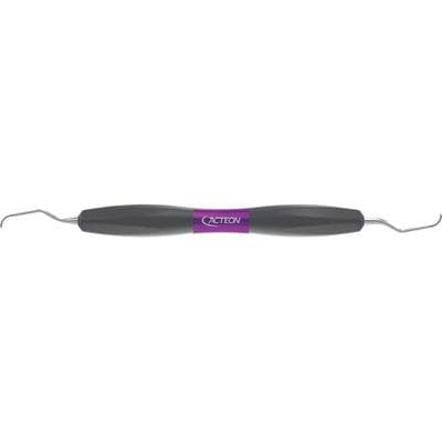 Bliss Gracey Periodontal Curette #5/6, Double End, Silicone Handle, Stainless Steel, Purple thumbnail 2
