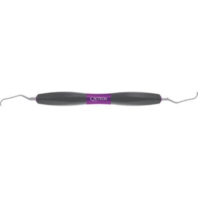 Bliss Gracey Curette 13/14, Double End, Silicone Handle, Stainless Steel, Purple, 1 Each thumbnail 2