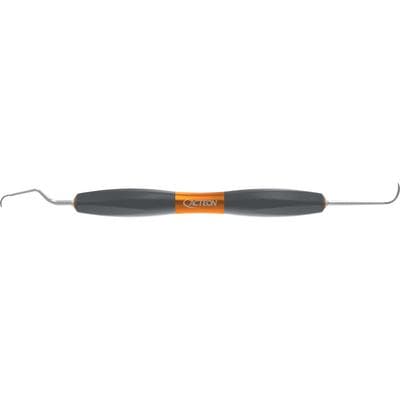 Bliss Combo Langer Curette/Sickle Scaler, Double-Ended N128/L5, Silicone Handle, Yellow, 1/Pkg thumbnail 2