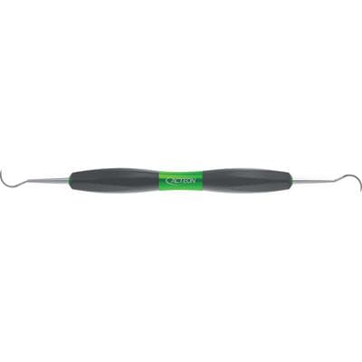 Bliss Sickle Scaler H6/H7, Double End, Silicone Handle, Stainless Steel, Green, 1/Pkg thumbnail 2