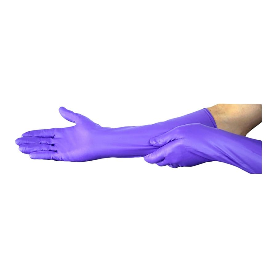 Halyard Purple Nitrile Max Exam Gloves, Powder Free, Non-Sterile, Small, 50/Box, 44992 thumbnail 3