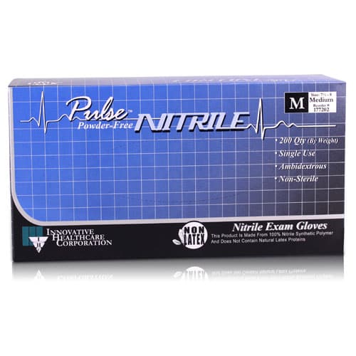 Pulse Nitrile Powder-Free Exam Gloves, Extra Small, Dark Lavender Blue, 200/Box, 177052 thumbnail 4