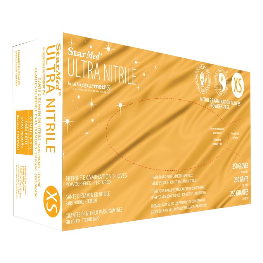 StarMed Ultra Nitrile Exam Gloves, X-Small, Powder-Free, Textured Fingertips, 250/Box, SMTN251 thumbnail 13