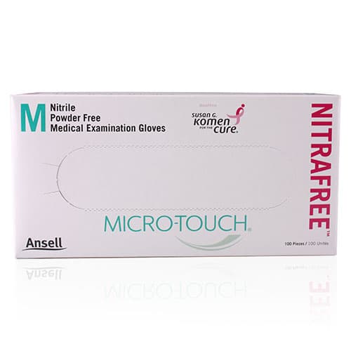 Micro-Touch NitraFree Pink Nitrile Exam Gloves, Powder-Free, Non-Sterile, Medium, 100/Box, 6034512 thumbnail 15