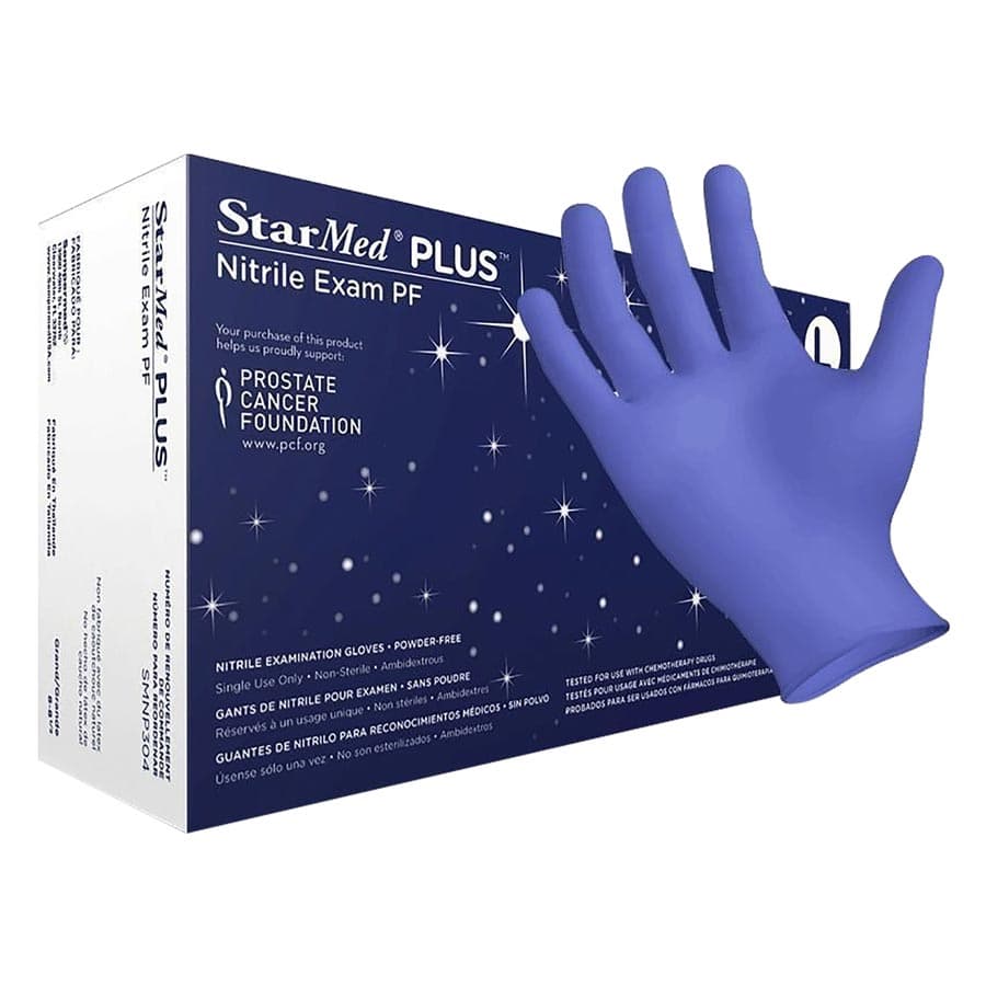 Sempermed StarMed Plus PF Nitrile Exam Gloves, Powder Free, Non-Sterile, Large, Purple, 300/Box, SMNP304 thumbnail 13