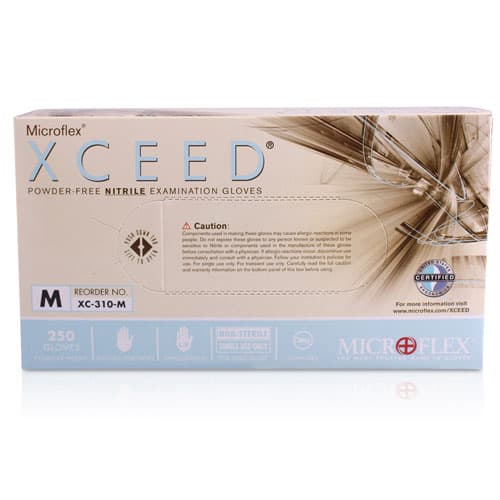 XCEED® Nitrile Examination Gloves, Powder Free, Latex Free, Non-Sterile, Large, Blue, Textured Fingertips, 250/Box, XC-310-L thumbnail 14