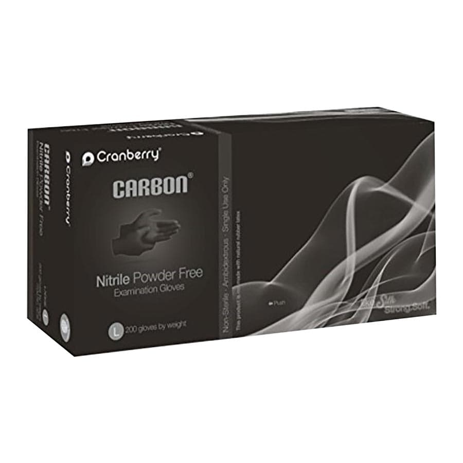 Cranberry Carbon Nitrile Exam Gloves, Powder-Free, Latex-Free, Non-Sterile, Large, Black, 200/Box, CR3238 thumbnail 16